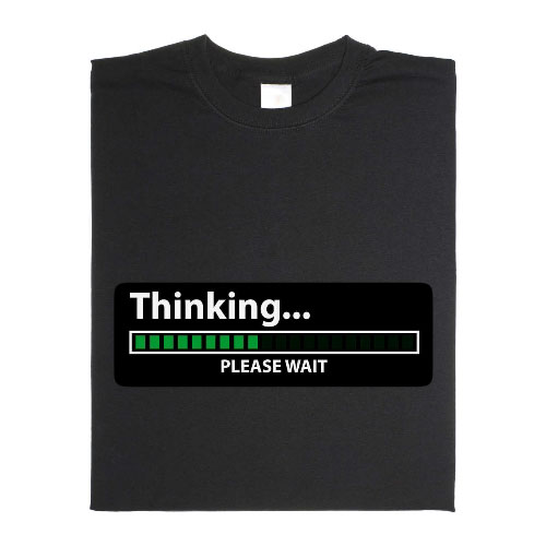 Animiertes Thinking… please wait T-Shirt