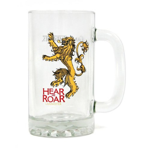 Game of Thrones Glas-Bierkrug Hear Me Roar