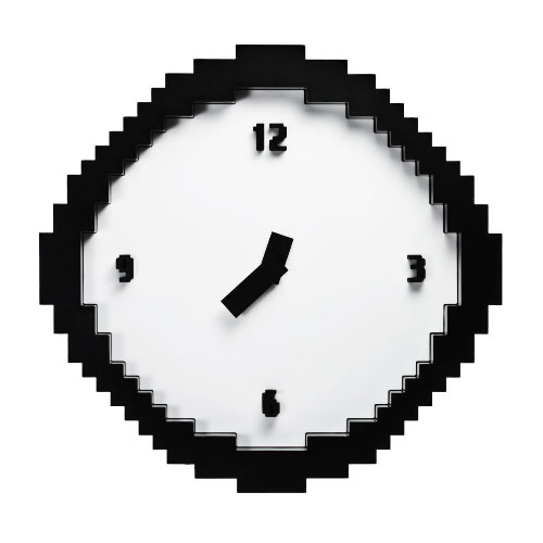 Pixel Wanduhr