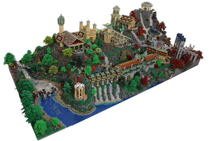 Tolkien's Bruchtal (Rivendell) aus 200.000 LEGO Steinen