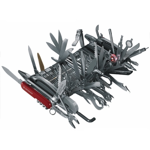 Wenger Schweizer Offiziersmesser Giant Messer, mit Schatulle